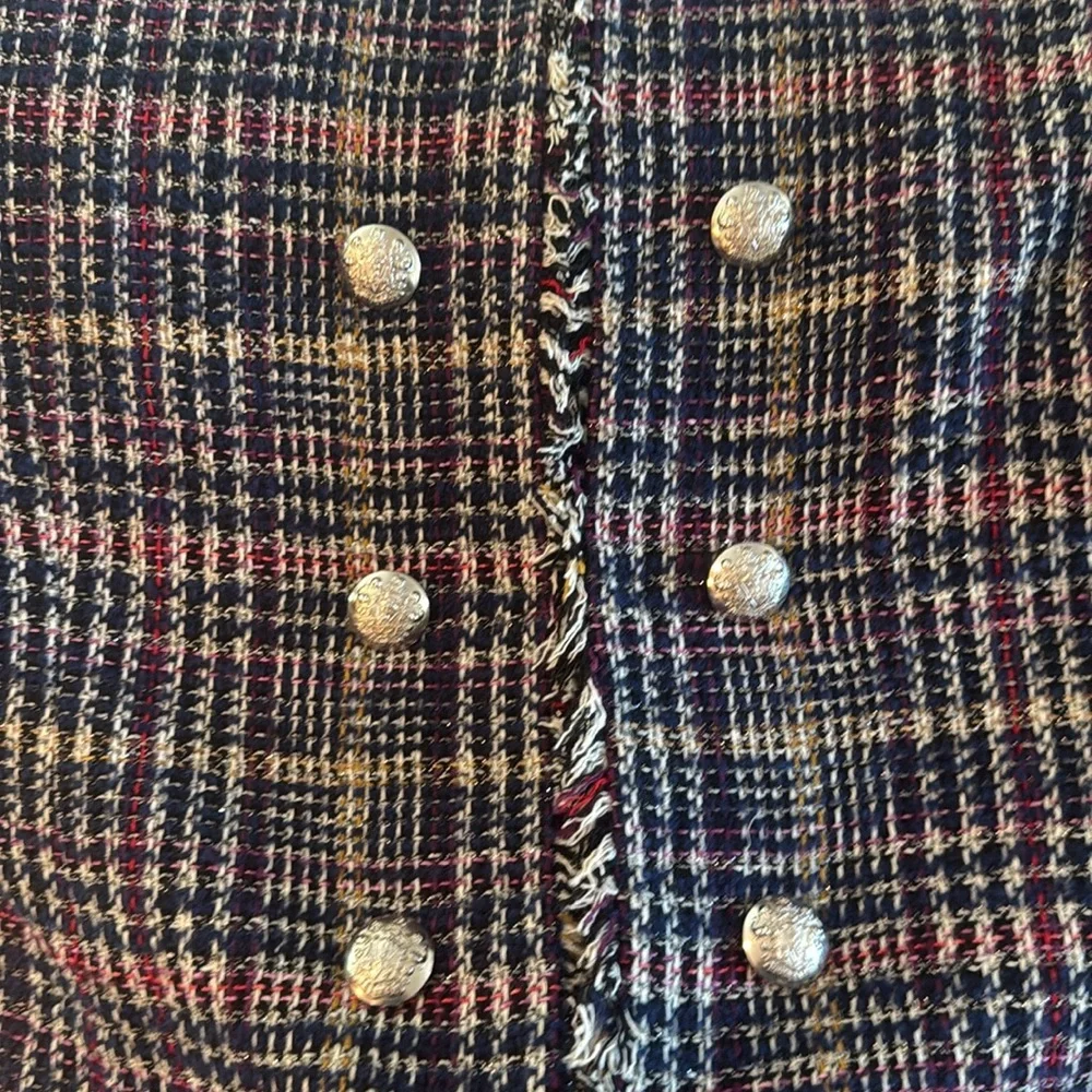 Veronica Beard Metallic Navy Tweed Jerry Jacket NWOT - Picture 10 of 11